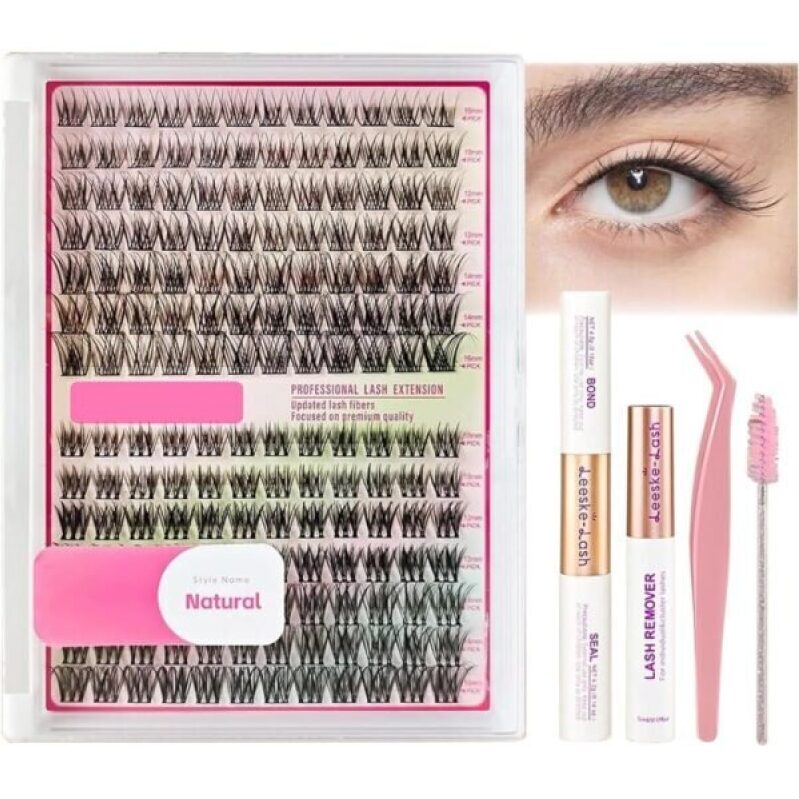 Affordable DIY Lash Extension Kit - Breeze Wispy Cluster Eyelash Extensions