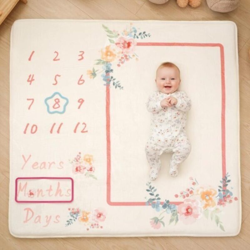 Monthly Milestone Playmat: Soft & Durable Nursery Mat