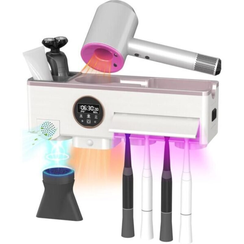 Electric Toothbrush Holder with Fan Drying & 30min Timing Function - 50% Off