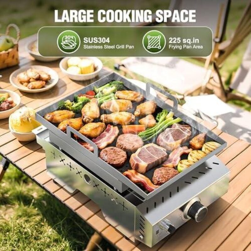 Portable Propane Grill with 58% OFF - Large Cooking Space
