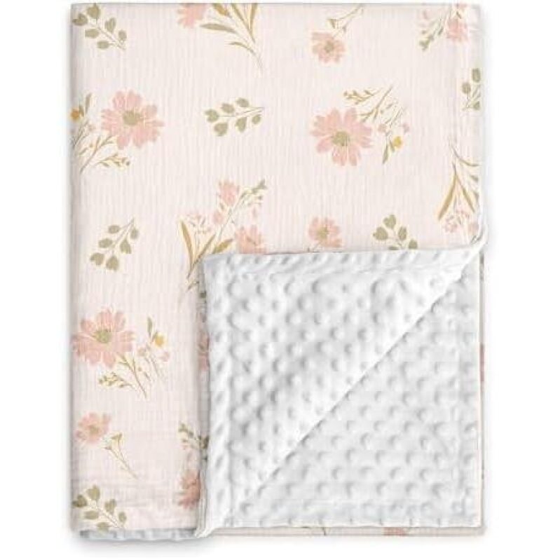 Charming Floral Baby Blanket - 47% Discounted