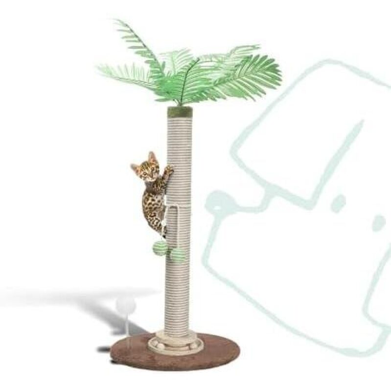Affordable Cat Scratching Post with Rotating Base and Removable Ball - 50% Off