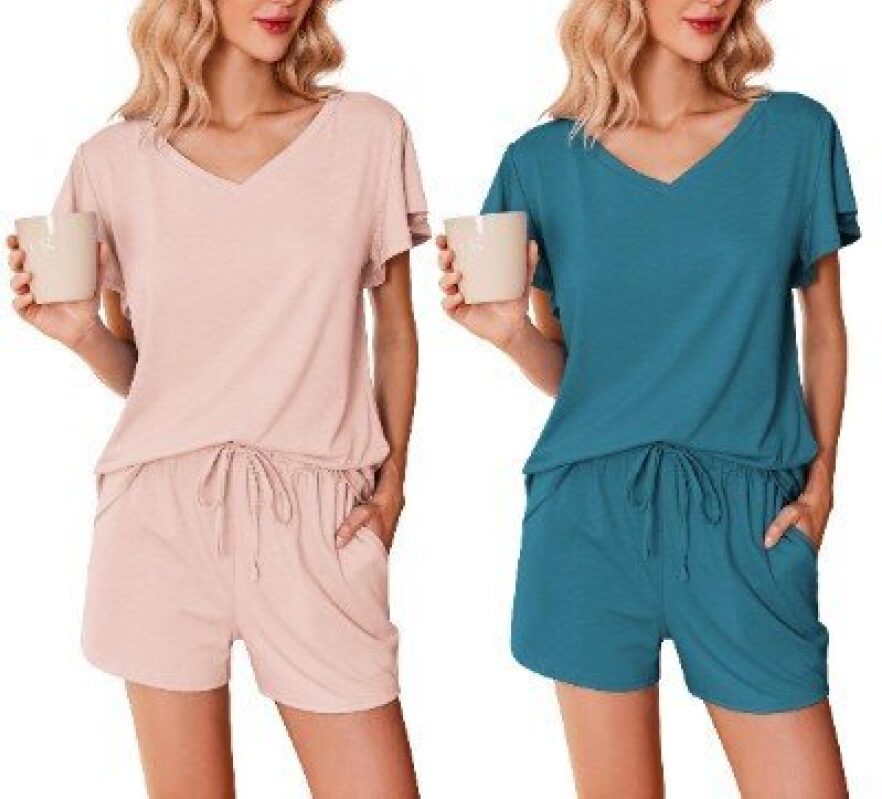 Ekouaer Women's 2-Piece Pajama Set - Comfortable and Stylish Sleepwear