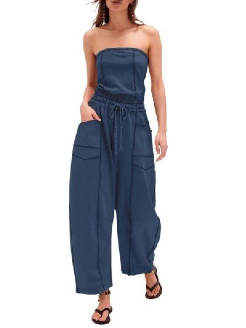 Women's Sleeveless Jumpsuit with Pockets