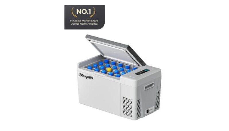 BougeRV 23-Quart 12V Portable Fridge Freezer - Ideal for Travel