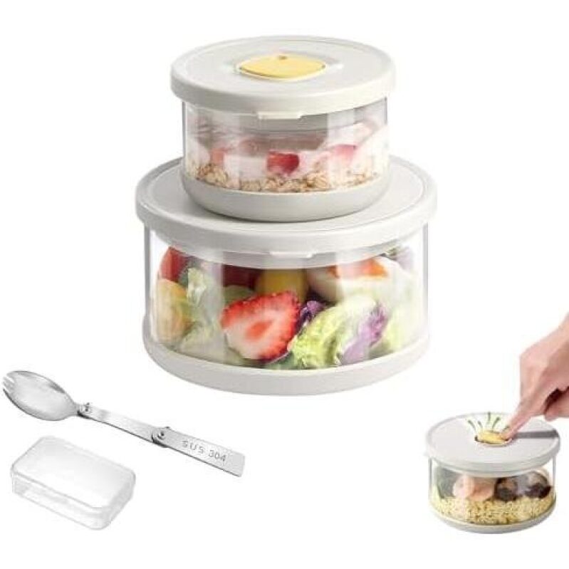 High-Quality Borosilicate Glass Meal Prep Containers with Lids - 51% Discount