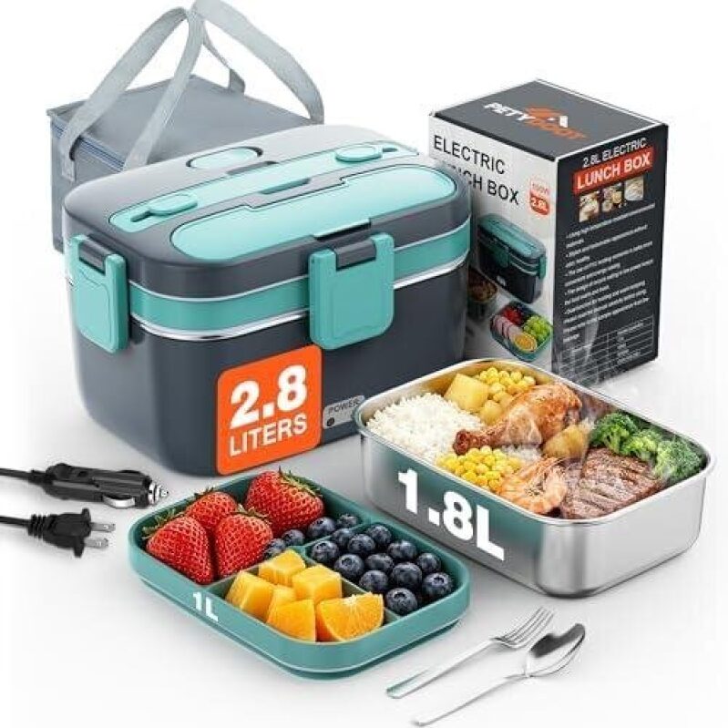 2.8L Electric Lunch Box - 48% Off, Perfect for Work or School