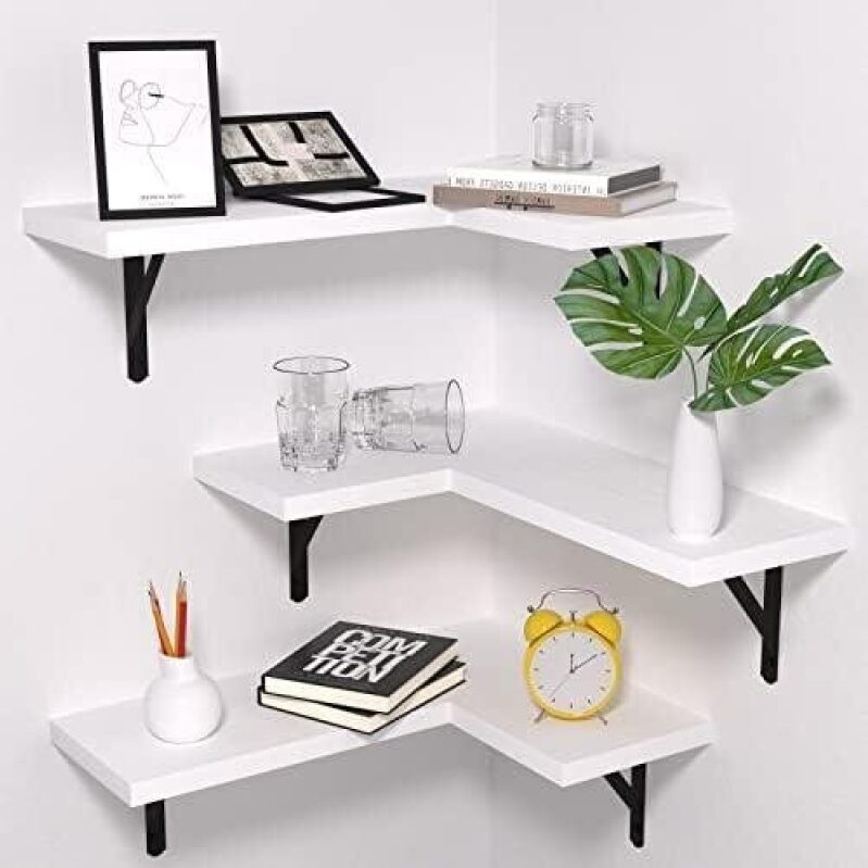 Natural Source Floating Corner Shelf Set - 3 Pieces - 50% OFF