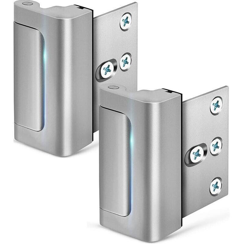EverPlus 2-Pack Home Security Door Lock with 3-in Stop - High Strength 3