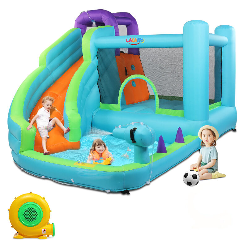 Ktaxon Inflatable Water Slide Park with Air Blower - Ultimate Summer Fun for Kids