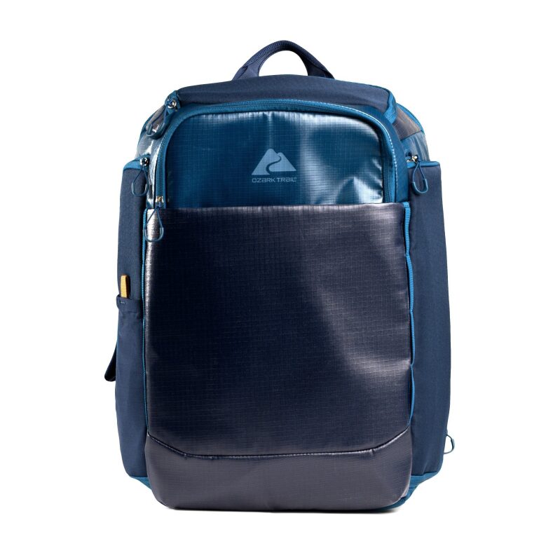 Ozark Trail 30L Travel Backpack: Premium Coated Polyester, Blue