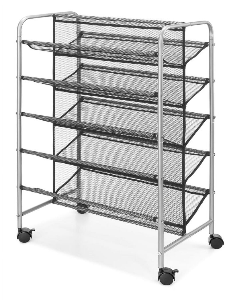 Mainstays 30-Pair 5-Tier Metal Mesh Shoe Rack Organizer