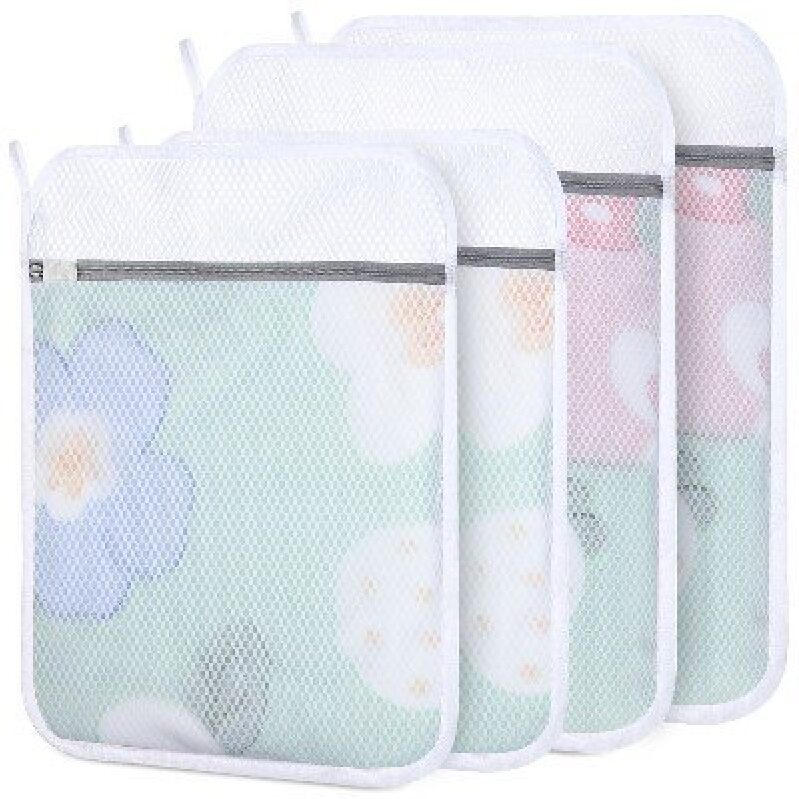 Durable Mesh Laundry Bags - 4 Pack