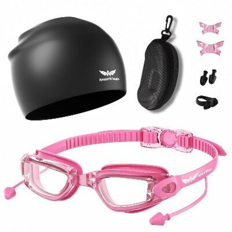 7-in-1 Swim Goggles & Cap Set for Kids - Perfect for Pool Fun