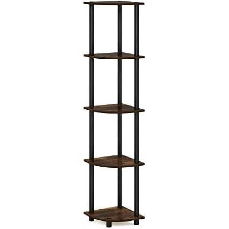 Furinno TURN-N-TUBE Corner Shelf 51% OFF - Space-Saving Storage Solution