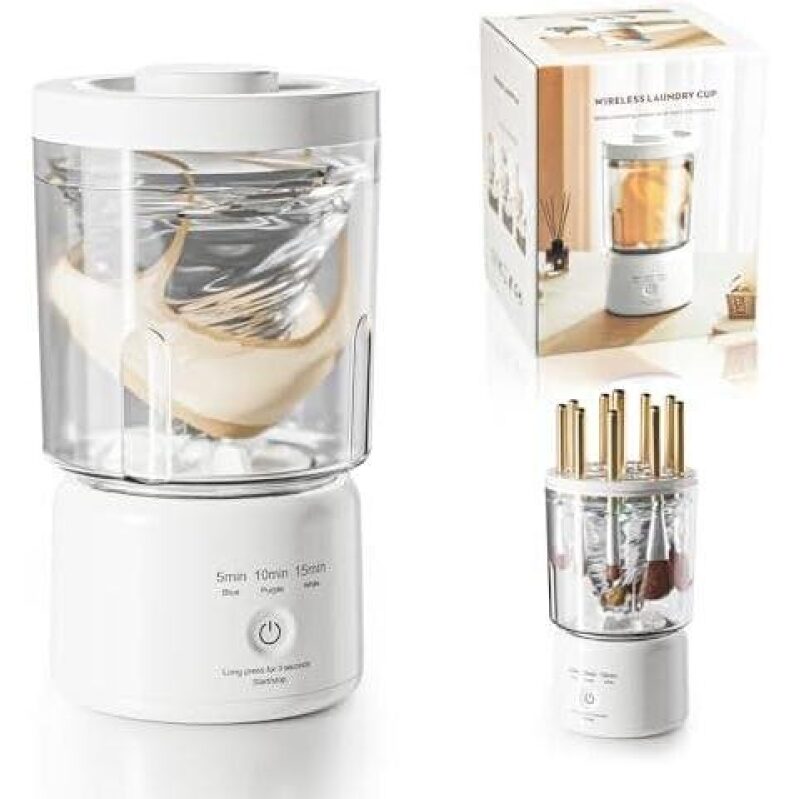 Portable Mini Bra Washing Machine (White/Small) 50% OFF