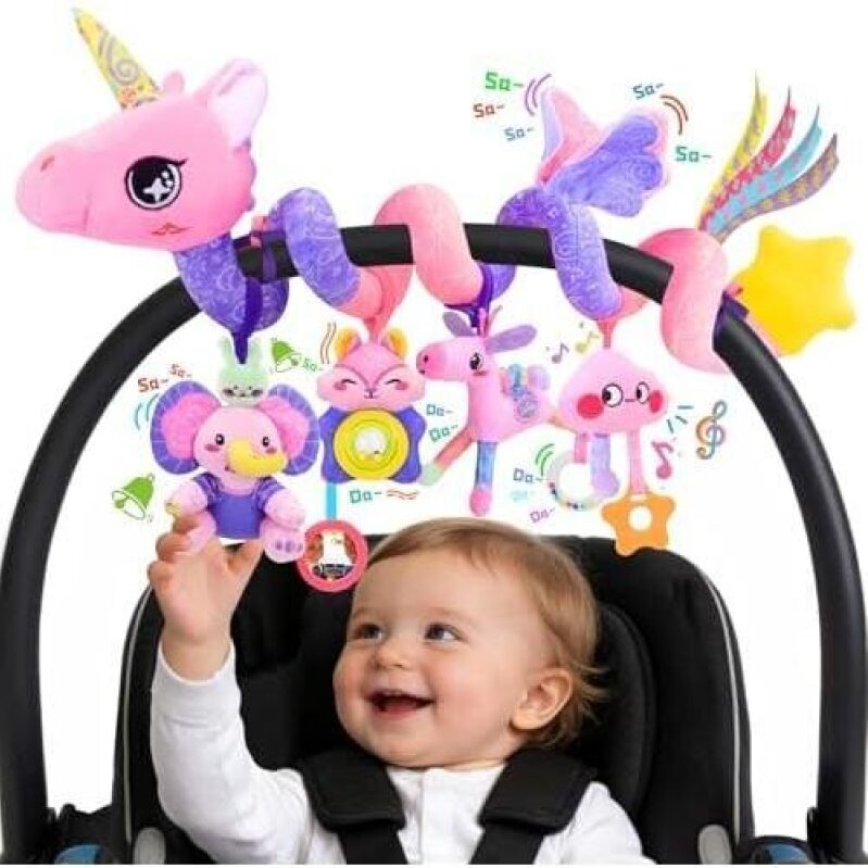 Unicorn Musical Baby Stroller Toy - 47% Off