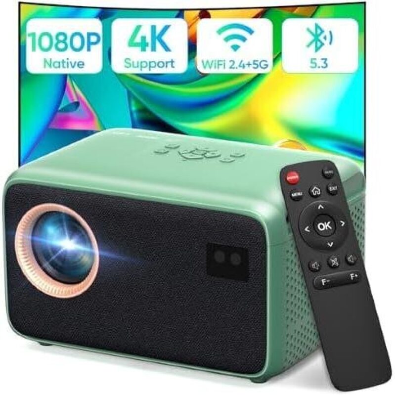 Portable 1080P WiFi & Bluetooth Projector - 50% Discount