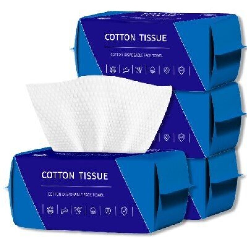 Bulk Pack of 100 Cotton Disposable Face Towels - Great for Travel and Daily Use