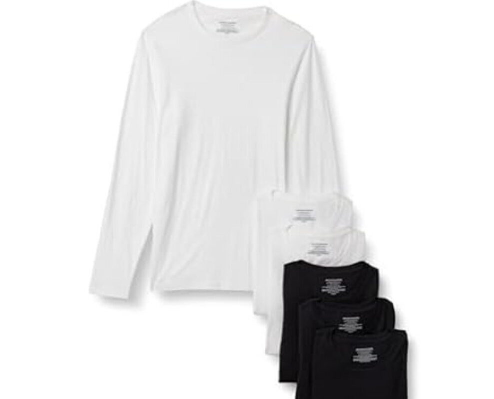 Amazon Essentials Men's Crew Neck T-Shirts 6-Pack - Prime Exclusive Deal