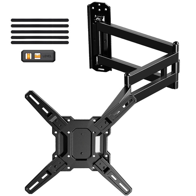 MountFTV Full Motion Long Arm TV Mount for 26-65-in TVs 110 lbs