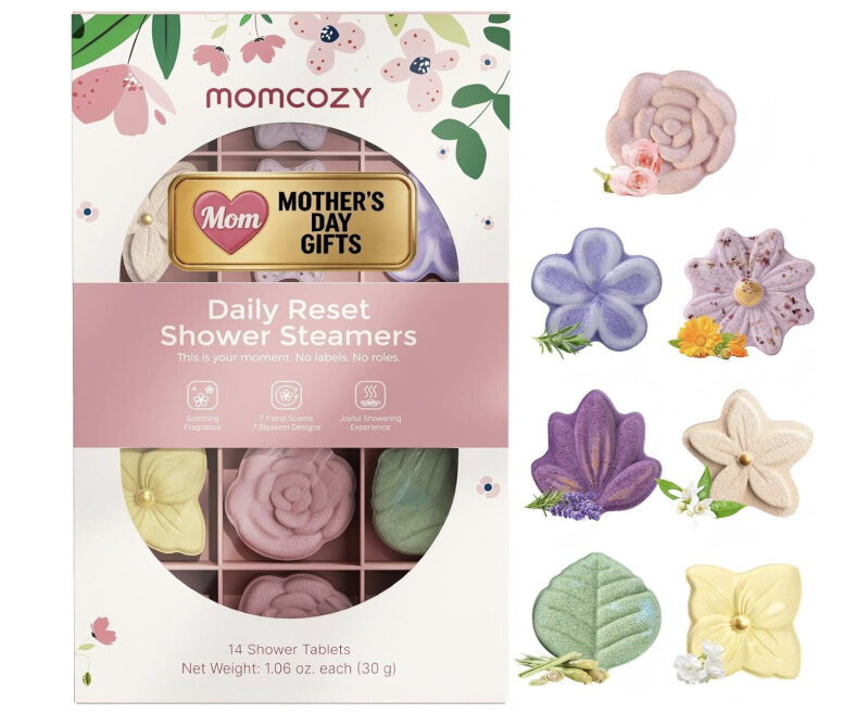Daily Reset Shower Steamers for Moms - Floral Scents, 14 Pack