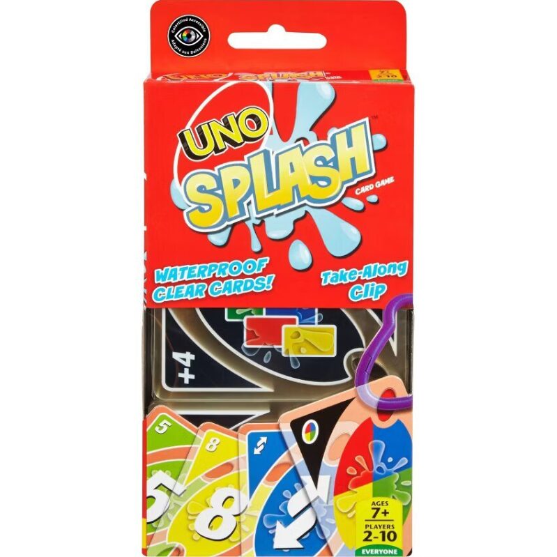 Mattel UNO Splash Card Game - Perfect for Outdoor Fun