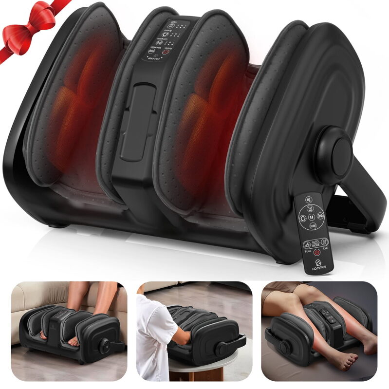 COMFIER Shiatsu Foot Massager with Heat - Ultimate Relief for Aching Feet