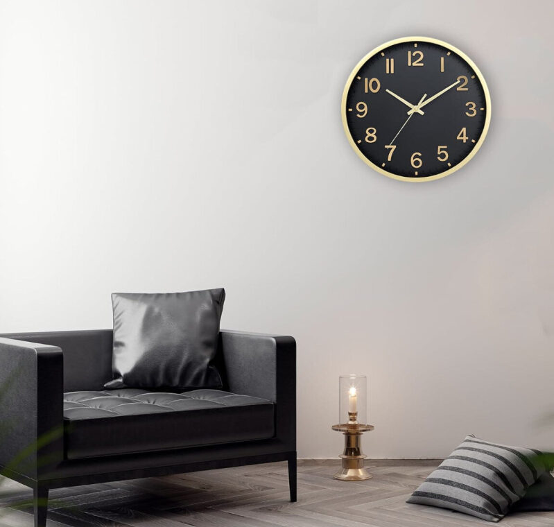 Modern 10-Inch Silent Wall Clock - Prime Shipping