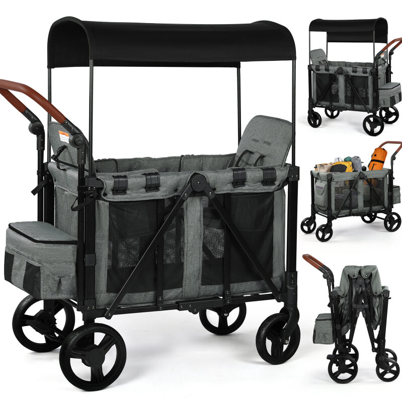 Vomeast Wagon Stroller for 2 Kids - W24KF002GG0001