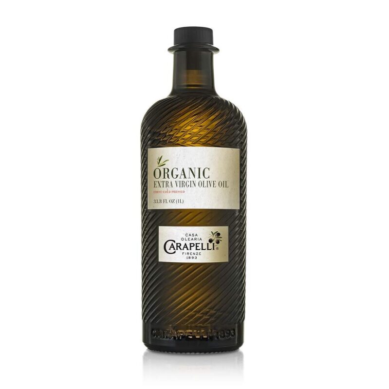 Carapelli Organic Extra Virgin Olive Oil 33.8oz - Premium Mediterranean Olive Oil