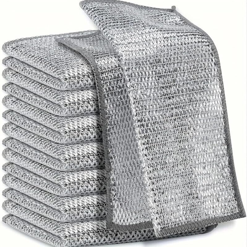 10pcs Miracle Cleaning Cloths - Ultra-Durable Mesh Ultrafine Fiber Set