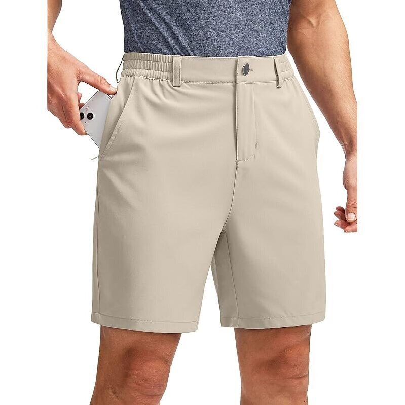 Men's Lightweight Golf Shorts with 5 Pockets - 7 Inch