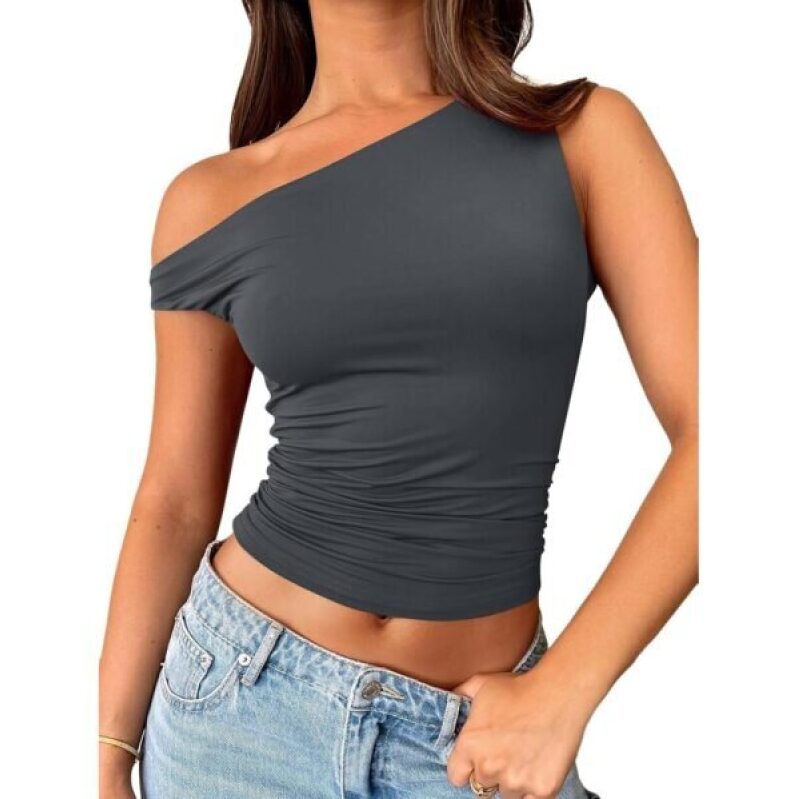 Elegant One-Shoulder Vest - Perfect for Summer