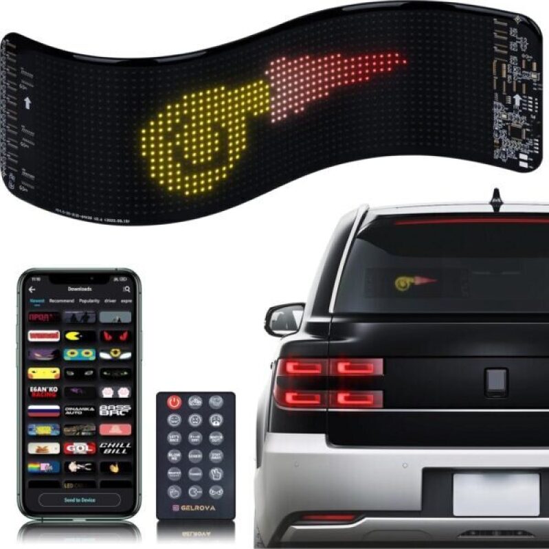 Customizable Gelrova LED Signs for Cars - Enhance Your Ride