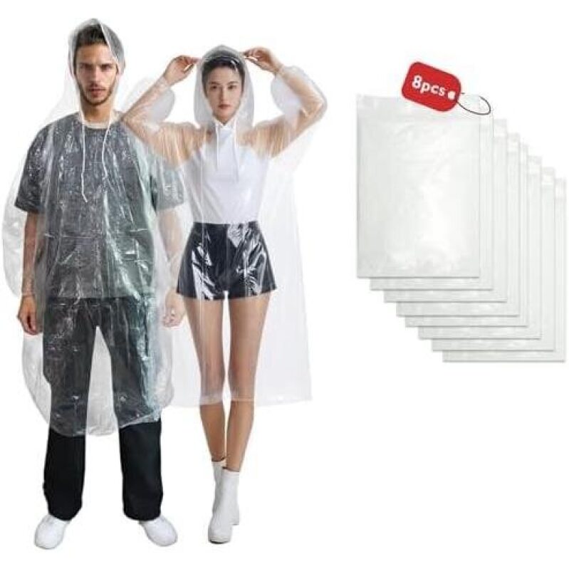 Affordable Disposable Rain Ponchos for Adults and Children - 50% Off