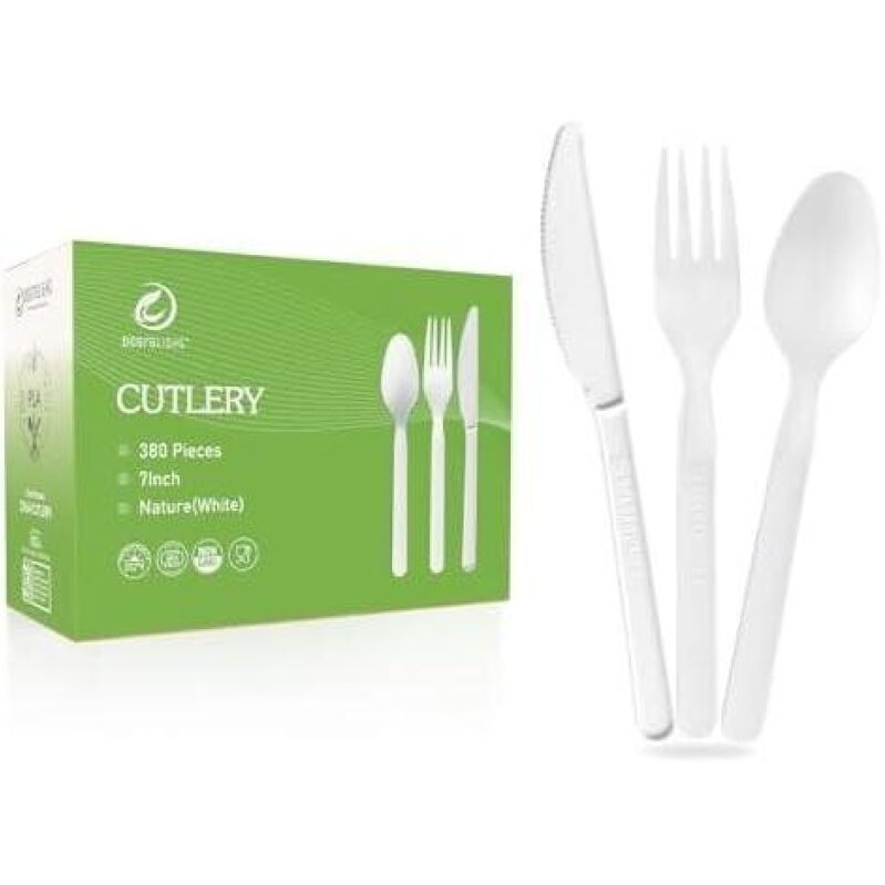 380-Piece Disposable Cutlery Set - 50% Discount