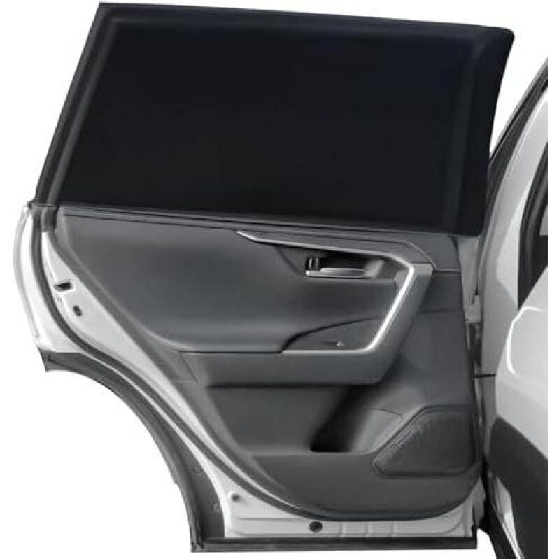 Car Side Window Sunshades - 2-Piece Set with Breathable Mesh
