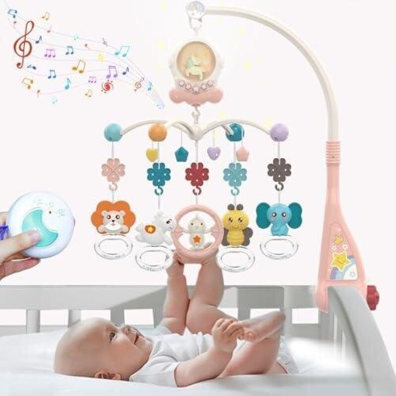 Affordable Crib Mobile with Soothing Music and Toys