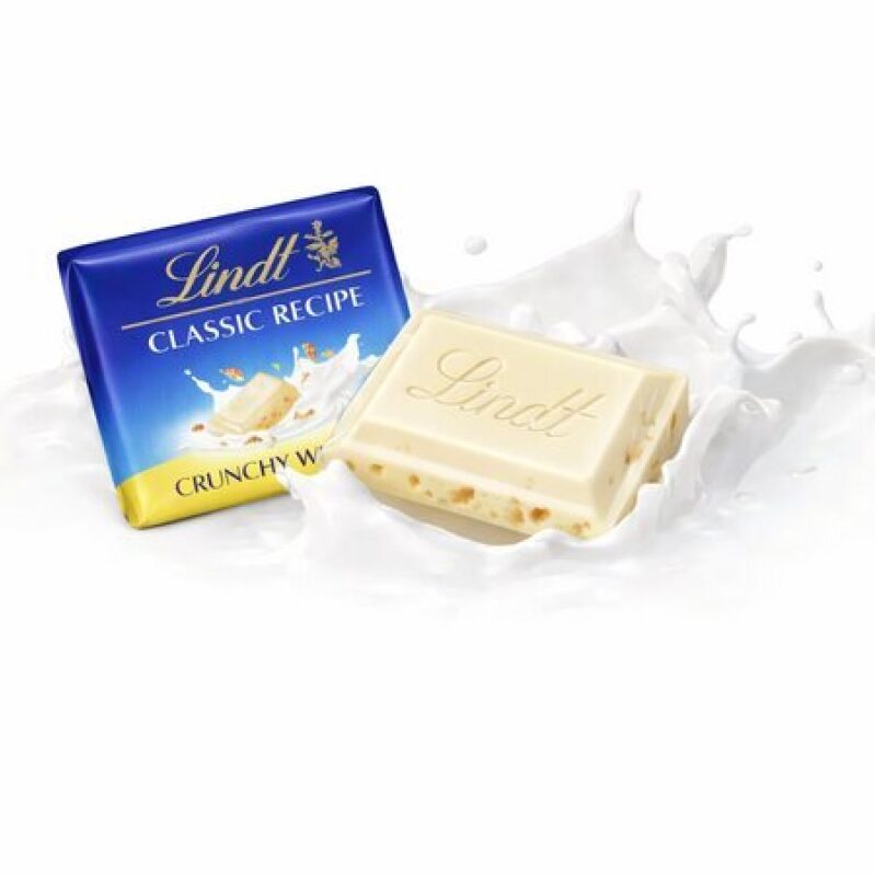 Lindt Crunchy White Chocolate Mini Bars - 5-Lbs Bulk