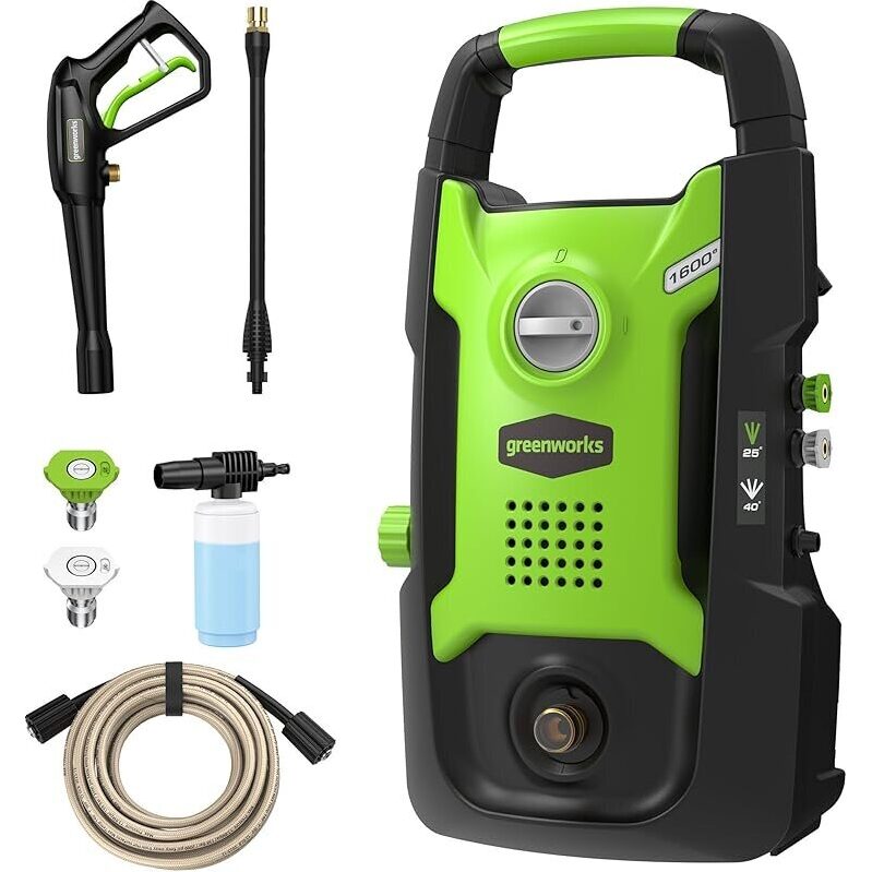 Greenworks Compact Electric Pressure Washer: Powerful Cleaning for All Surfaces