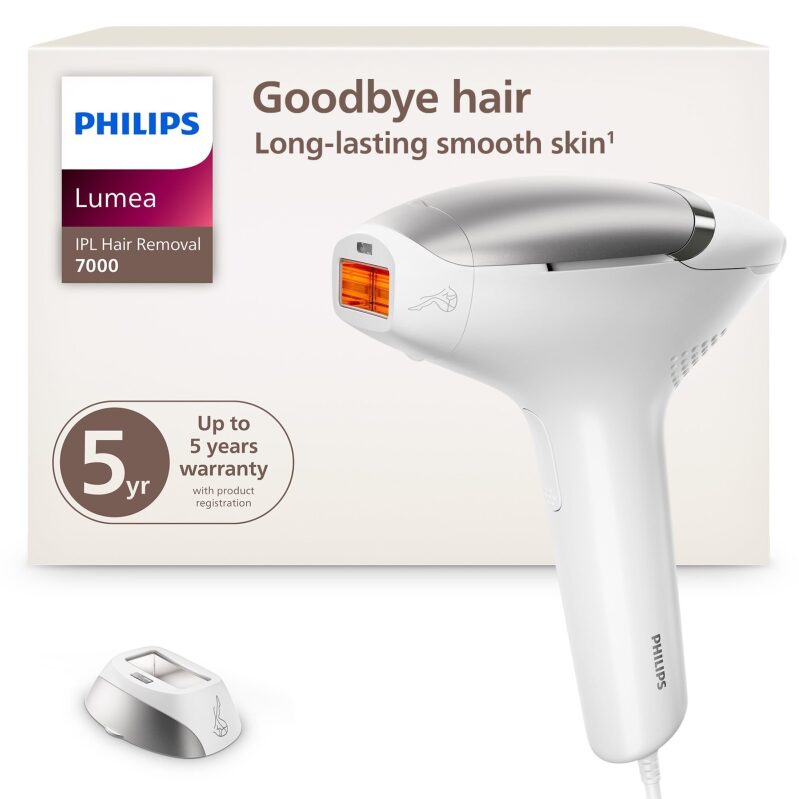 Philips Lumea 7000 Series IPL Hair Removal Device - Long-lasting Smooth Skin