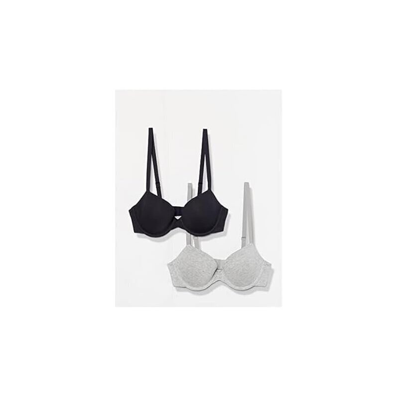 Affordable and Comfortable 2-Pack Underwire Demi Cup Bras