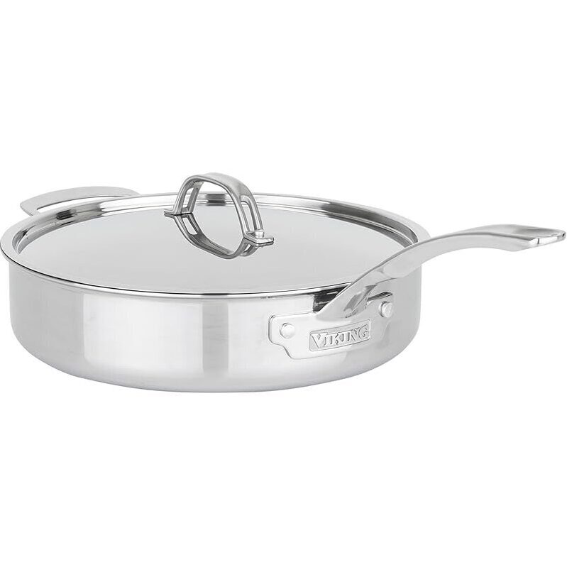 Viking PureGlide Pro 3-Ply Nonstick Saute Pan with Lid - Premium Quality Cookware