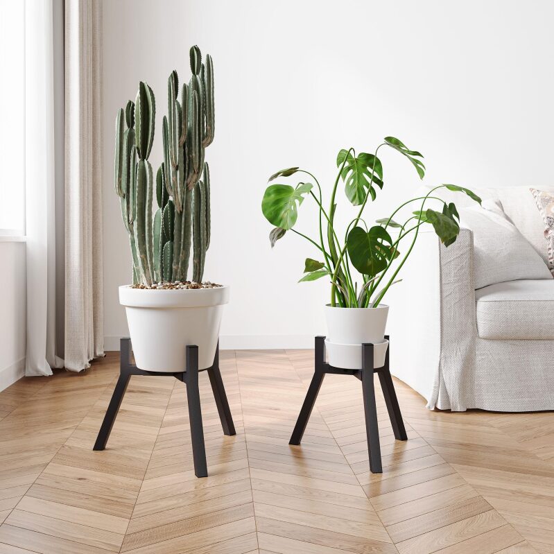 Adjustable Plant Stands Set of 2 for Indoor Use
