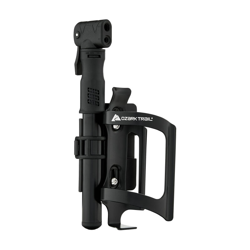 Ozark Trail Bike Water Bottle Holder with Built-in Air Pump