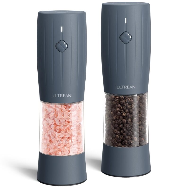 Efficient Electric Salt and Pepper Grinder Set by Ultrean