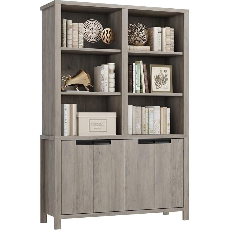 70.7-inch Tall Bookshelf with Double Storage - Perfect for Organizing
