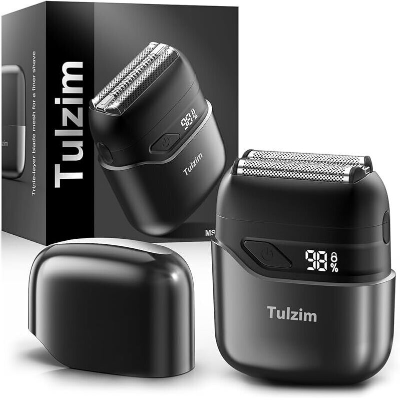 Tulzim Electric Foil Shaver for Men - 100-Min Runtime