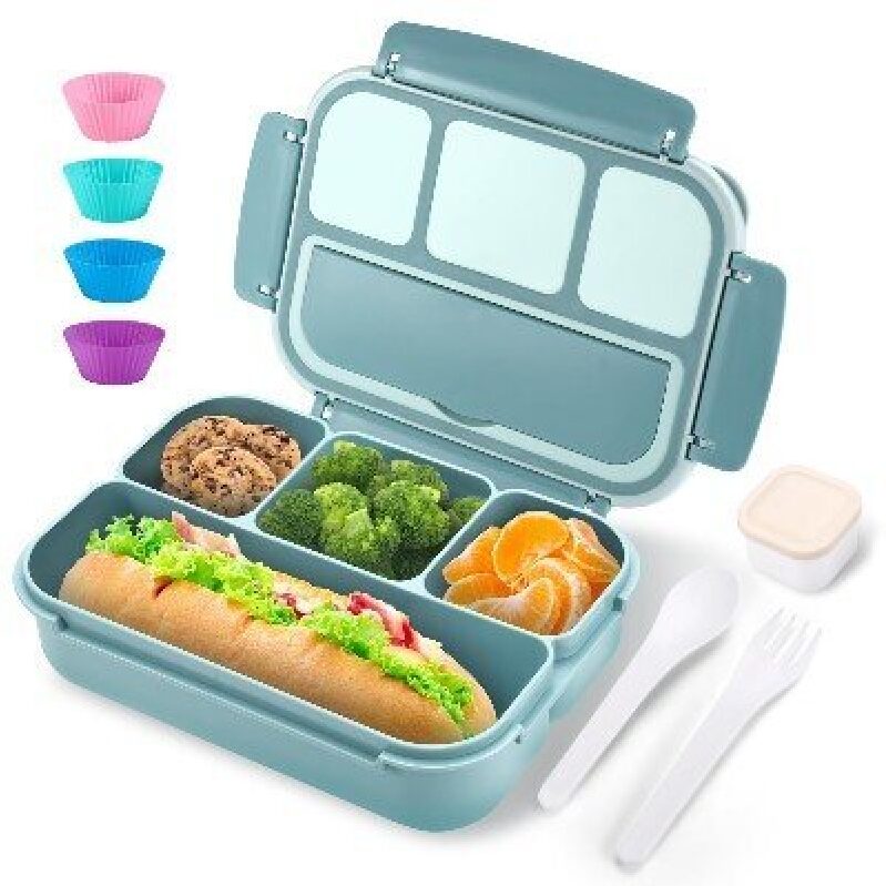 4-Compartment Lunch Box - Eco-Friendly and Durable